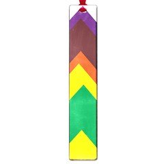 Triangle Chevron Rainbow Web Geeks Large Book Marks by Mariart