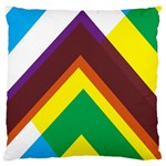 Triangle Chevron Rainbow Web Geeks Standard Flano Cushion Case (Two Sides) Front