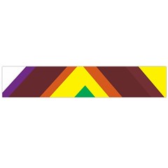 Triangle Chevron Rainbow Web Geeks Flano Scarf (large) by Mariart