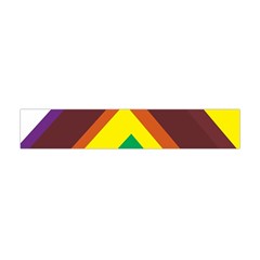 Triangle Chevron Rainbow Web Geeks Flano Scarf (mini) by Mariart