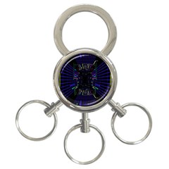 Seamless 3d Animation Digital Futuristic Tunnel Path Color Changing Geometric Electrical Line Zoomin 3-ring Key Chains