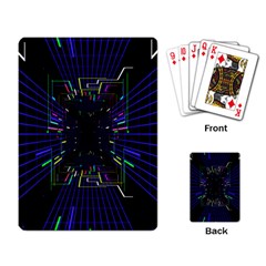 Seamless 3d Animation Digital Futuristic Tunnel Path Color Changing Geometric Electrical Line Zoomin Playing Card by Mariart