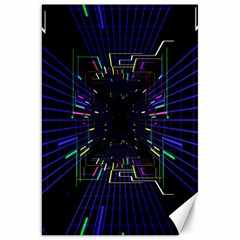 Seamless 3d Animation Digital Futuristic Tunnel Path Color Changing Geometric Electrical Line Zoomin Canvas 20  X 30  