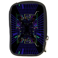 Seamless 3d Animation Digital Futuristic Tunnel Path Color Changing Geometric Electrical Line Zoomin Compact Camera Cases by Mariart