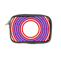 Stars Stripes Circle Red Blue Space Round Coin Purse