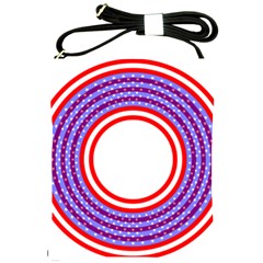 Stars Stripes Circle Red Blue Space Round Shoulder Sling Bags by Mariart