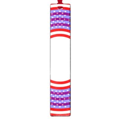 Stars Stripes Circle Red Blue Space Round Large Book Marks by Mariart