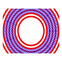 Stars Stripes Circle Red Blue Space Round Double Sided Flano Blanket (large)  by Mariart