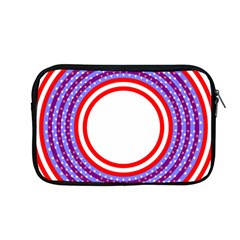 Stars Stripes Circle Red Blue Space Round Apple Macbook Pro 13  Zipper Case