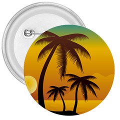 Sunset Summer 3  Buttons by Mariart