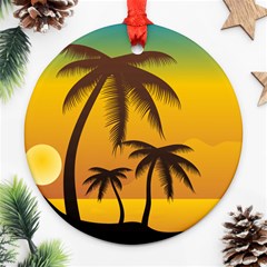 Sunset Summer Ornament (round)