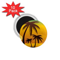 Sunset Summer 1 75  Magnets (10 Pack) 