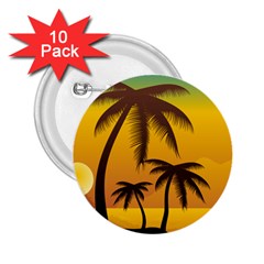 Sunset Summer 2 25  Buttons (10 Pack) 