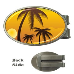 Sunset Summer Money Clips (oval) 