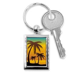 Sunset Summer Key Chains (rectangle) 