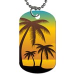 Sunset Summer Dog Tag (Two Sides) Front