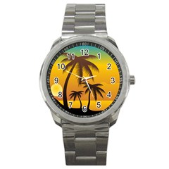 Sunset Summer Sport Metal Watch