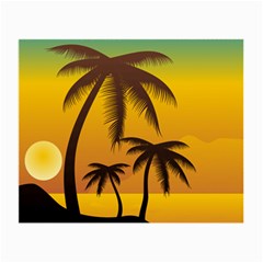 Sunset Summer Small Glasses Cloth (2-side)