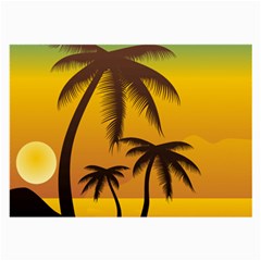 Sunset Summer Large Glasses Cloth