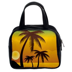 Sunset Summer Classic Handbags (2 Sides) by Mariart