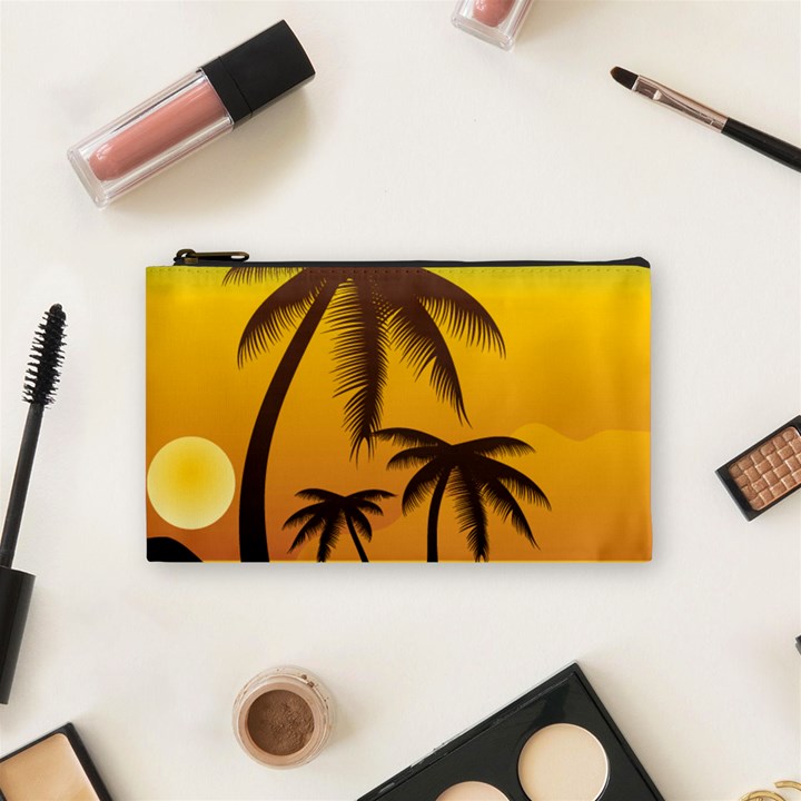 Sunset Summer Cosmetic Bag (Small) 