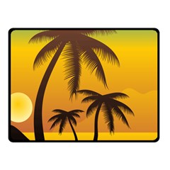 Sunset Summer Fleece Blanket (small)