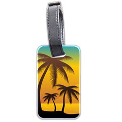 Sunset Summer Luggage Tags (two Sides) by Mariart