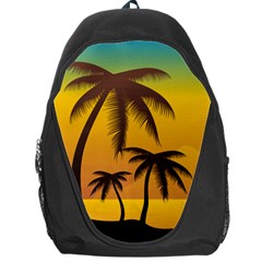 Sunset Summer Backpack Bag by Mariart