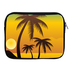 Sunset Summer Apple Ipad 2/3/4 Zipper Cases by Mariart