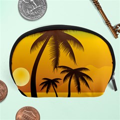 Sunset Summer Accessory Pouches (large)  by Mariart