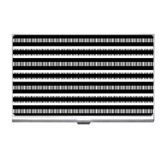 Tribal Stripes Black White Business Card Holders