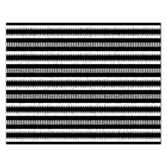 Tribal Stripes Black White Rectangular Jigsaw Puzzl by Mariart