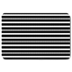 Tribal Stripes Black White Large Doormat  30 x20  Door Mat