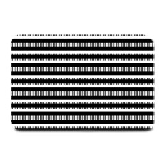 Tribal Stripes Black White Plate Mats