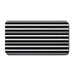 Tribal Stripes Black White Medium Bar Mats