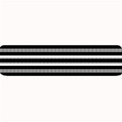 Tribal Stripes Black White Large Bar Mats