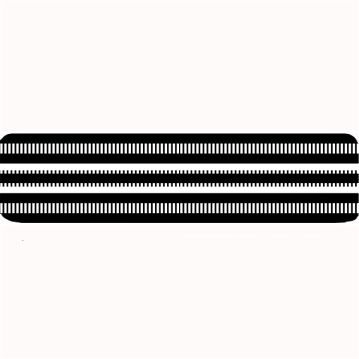 Tribal Stripes Black White Large Bar Mats