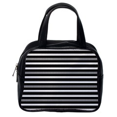 Tribal Stripes Black White Classic Handbags (one Side)