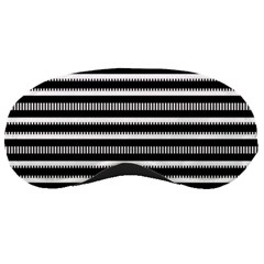 Tribal Stripes Black White Sleeping Masks