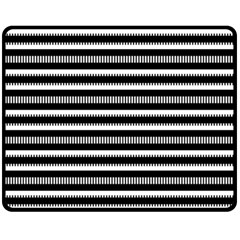 Tribal Stripes Black White Fleece Blanket (medium) 