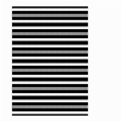 Tribal Stripes Black White Small Garden Flag (two Sides)