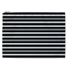 Tribal Stripes Black White Cosmetic Bag (xxl)  by Mariart