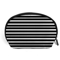 Tribal Stripes Black White Accessory Pouches (large) 