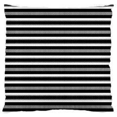 Tribal Stripes Black White Standard Flano Cushion Case (one Side)