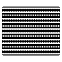 Tribal Stripes Black White Double Sided Flano Blanket (small)  by Mariart