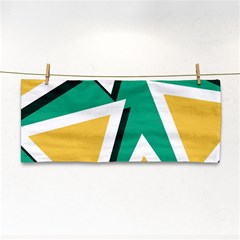 Triangles Texture Shape Art Green Yellow Cosmetic Storage Cases by Mariart