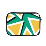 Triangles Texture Shape Art Green Yellow Apple MacBook Pro 15  Zipper Case Front