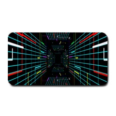 Seamless 3d Animation Digital Futuristic Tunnel Path Color Changing Geometric Electrical Line Zoomin Medium Bar Mats by Mariart