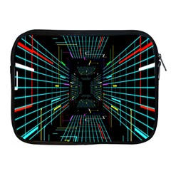 Seamless 3d Animation Digital Futuristic Tunnel Path Color Changing Geometric Electrical Line Zoomin Apple Ipad 2/3/4 Zipper Cases by Mariart