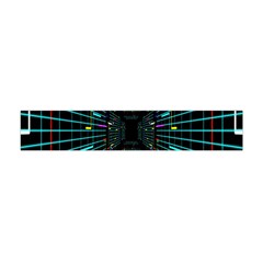 Seamless 3d Animation Digital Futuristic Tunnel Path Color Changing Geometric Electrical Line Zoomin Flano Scarf (mini) by Mariart